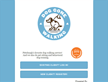 Tablet Screenshot of doggonewalkingpgh.com